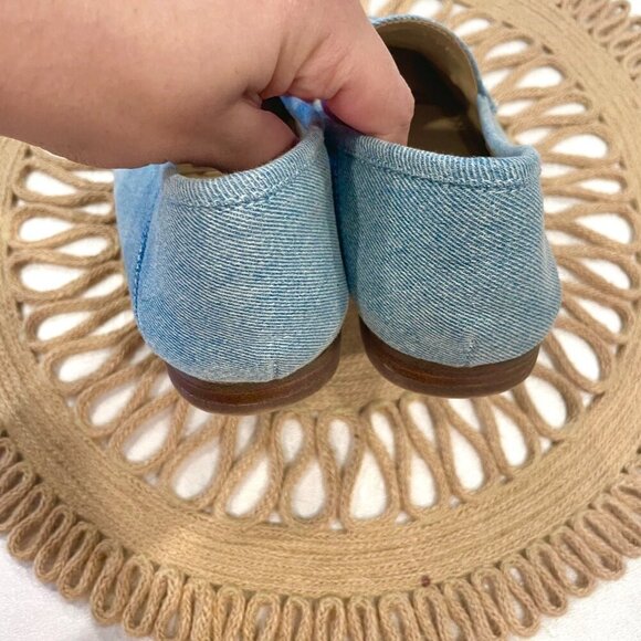 Sam Edelman Loraine Mini Denim Flat Loafers Size 4 - Picture 9 of 12